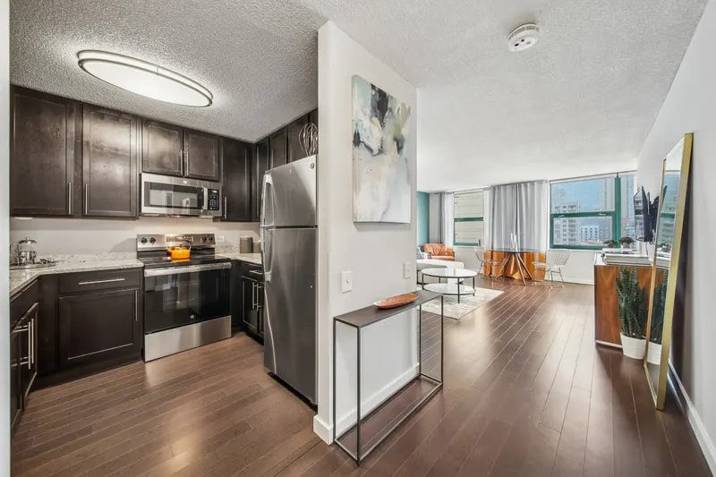 77 W. Huron, Chicago, IL 60654 — living view