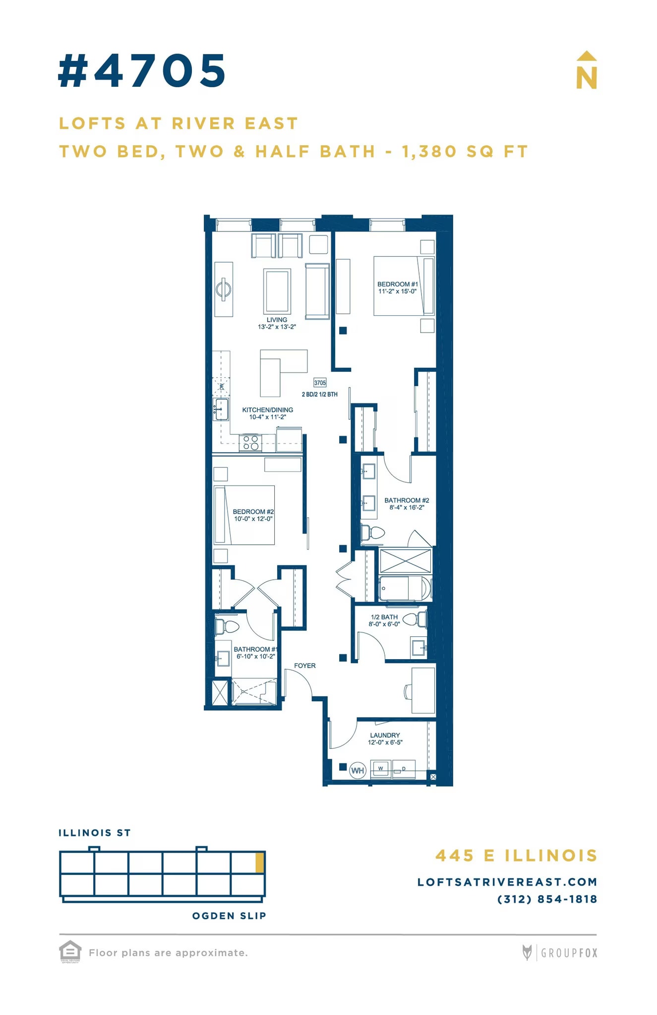 2 Bedroom Plus Den floor plan