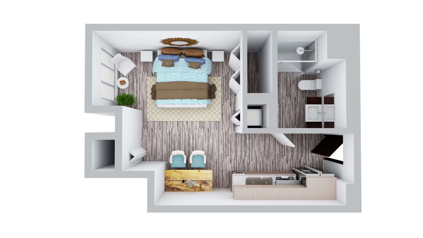 Studio (A5) floor plan