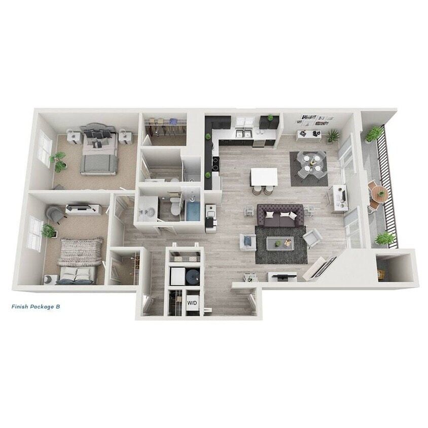Newly Renovated (C1r) floor plan