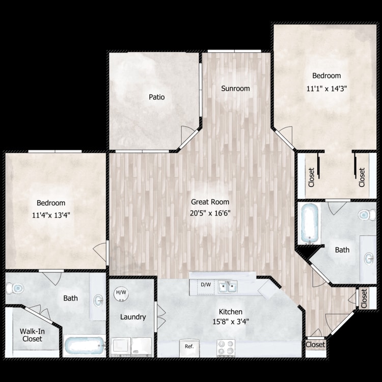 The Serenity floor plan