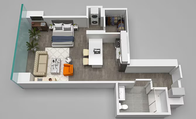 Studio 12 floor plan