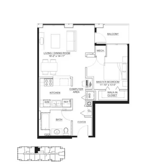 A2 floor plan