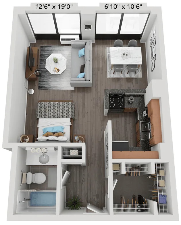 STUDIO floor plan