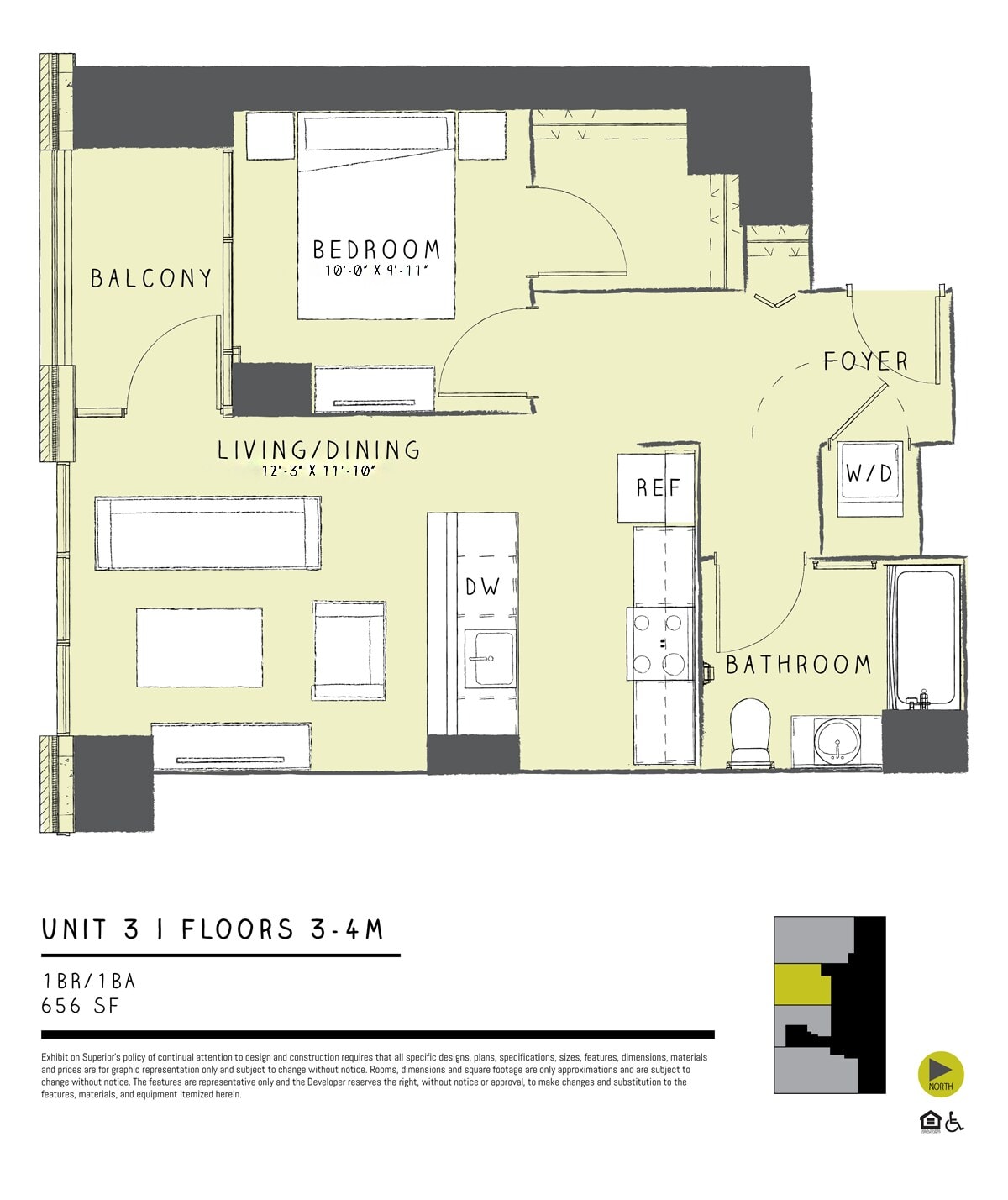 One Bedroom 03 floor plan