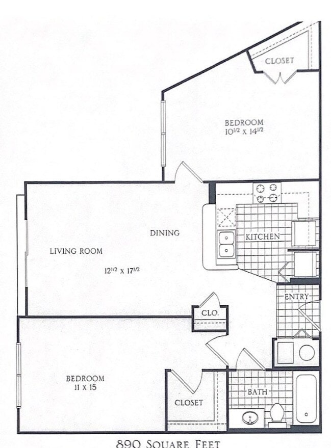 2x1 floor plan