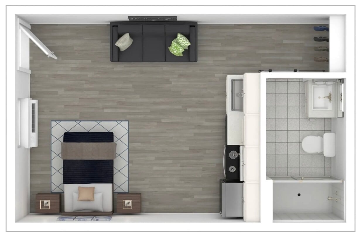 Large Studio floor plan