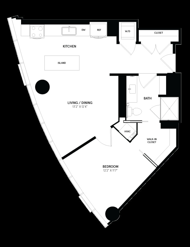1 Bed/1 Bath-13 floor plan
