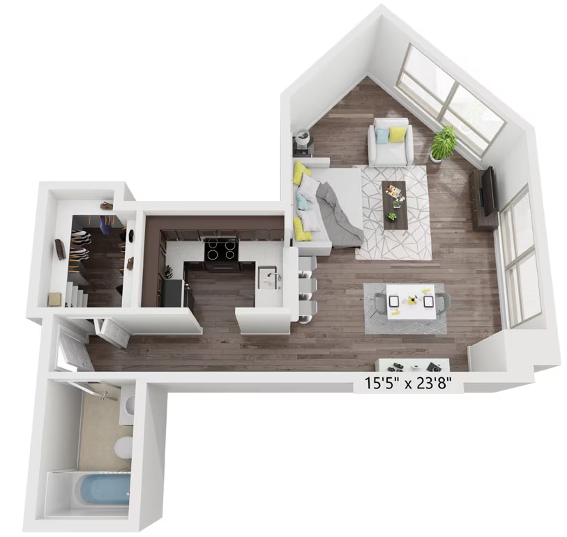 STUDIO ELEVEN/THIRTEEN floor plan
