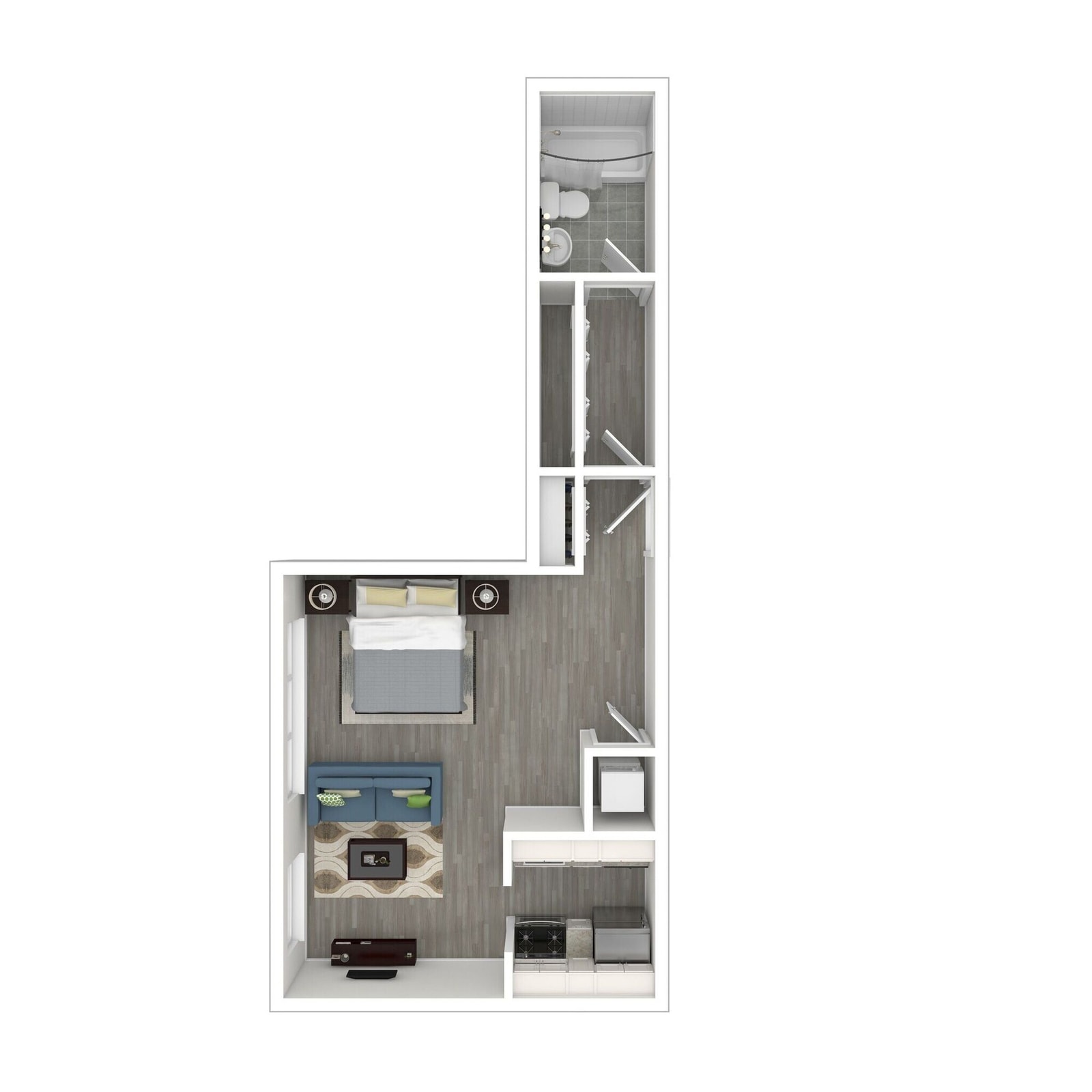 Studio E floor plan