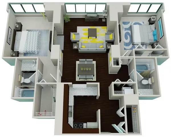 Two Bedroom floor plan