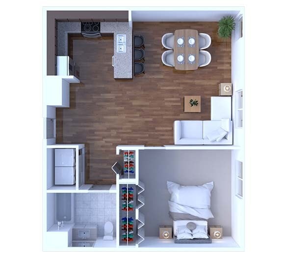 1 Bedroom Floor Plan A5 floor plan