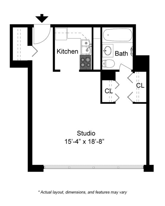 Studio floor plan