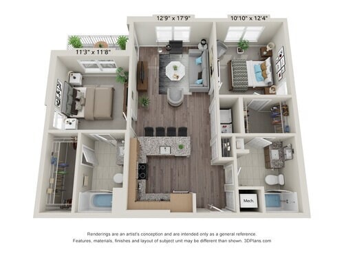 A3 - Cedar floor plan