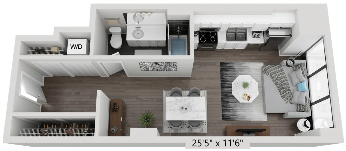 STUDIO A floor plan