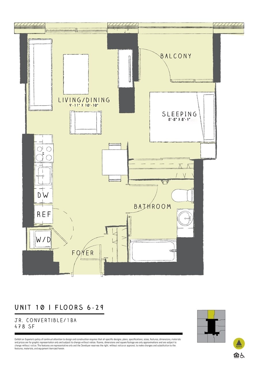 Jr. Convertible 10 floor plan