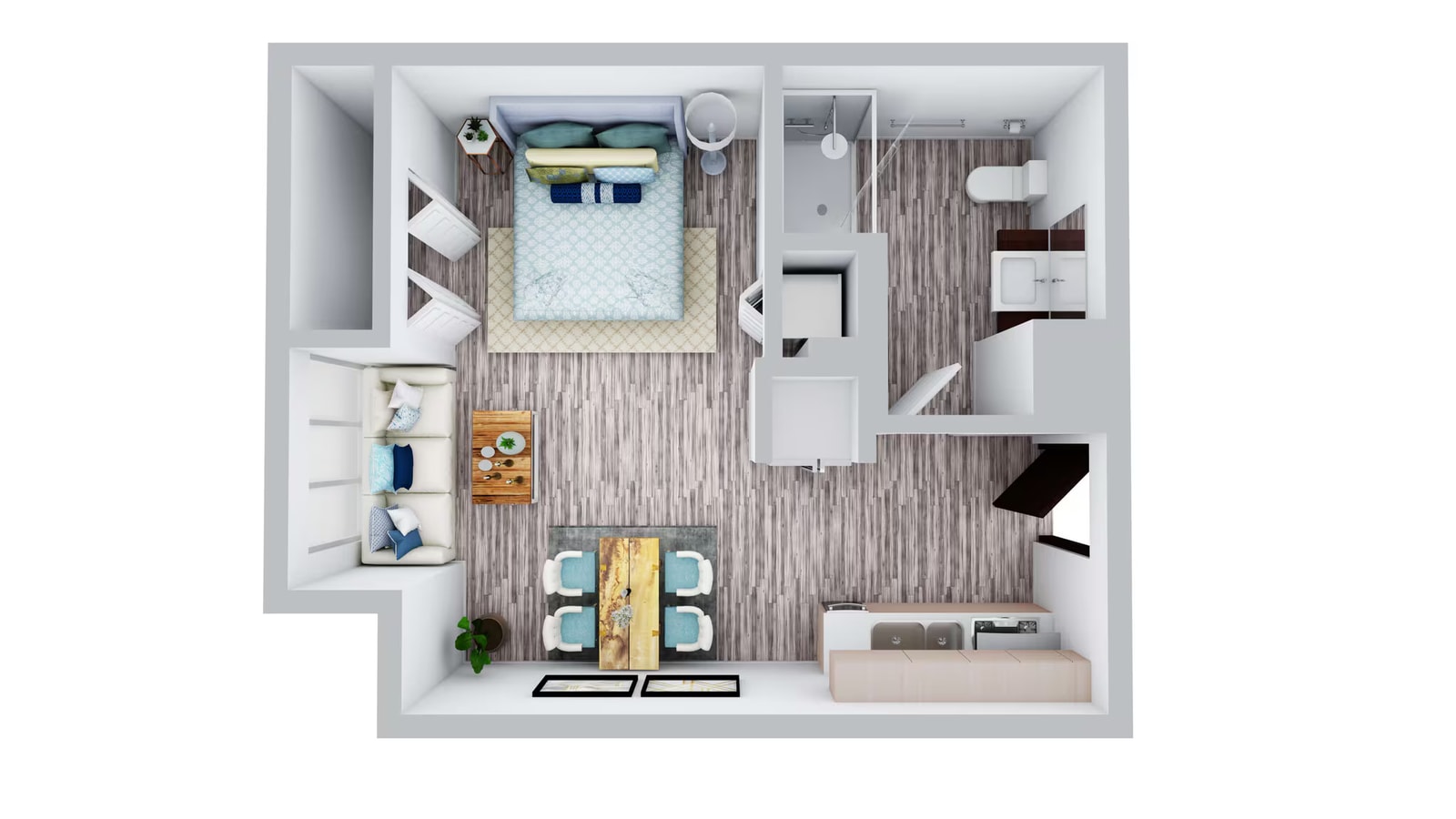 Studio (A4) floor plan