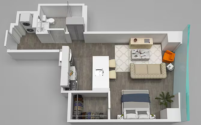 Studio 06 floor plan