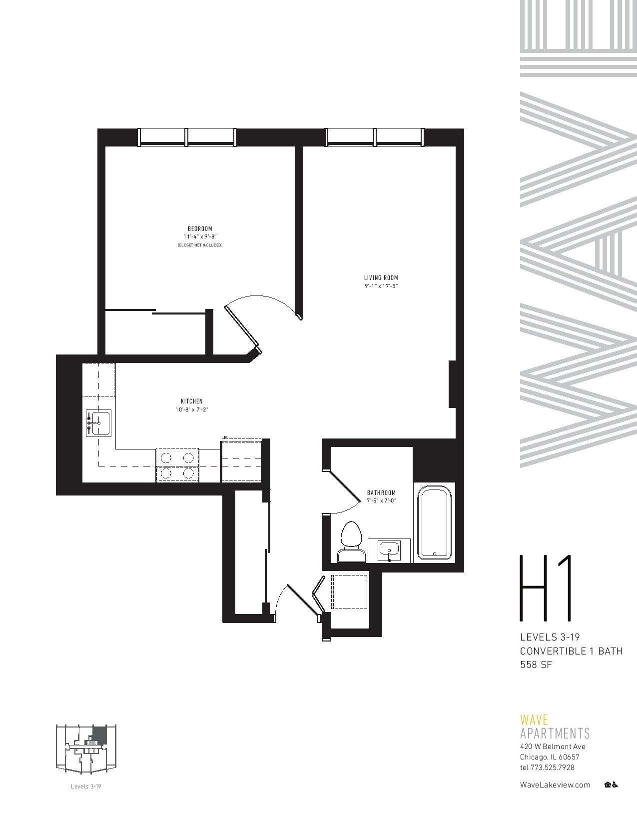 H1 floor plan