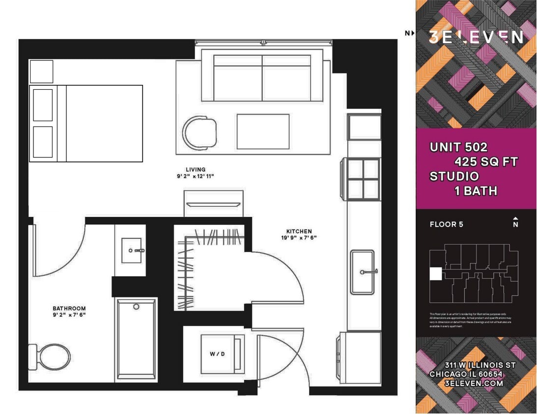 502 (RELET) floor plan
