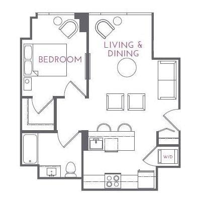 1D floor plan