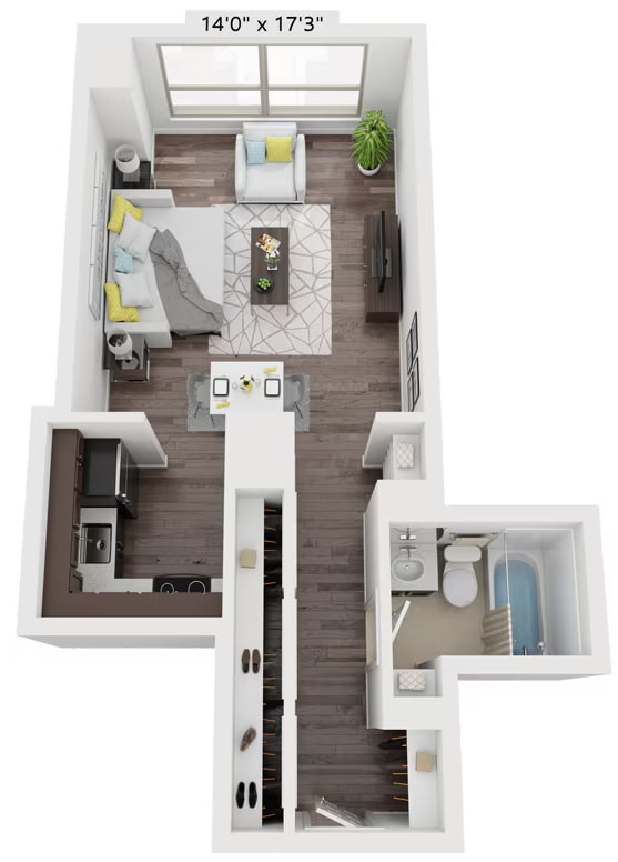 STUDIO SIX floor plan
