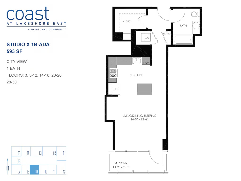 Sx1B-ADA floor plan