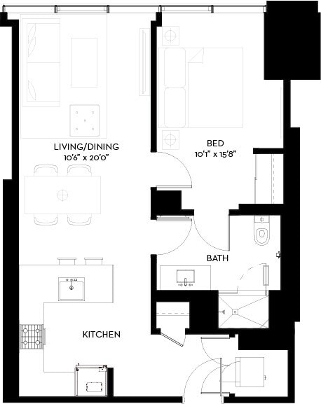 1-A floor plan