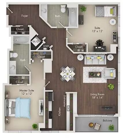 B floor plan