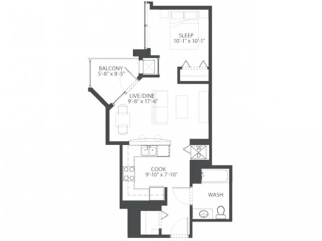 Sporty floor plan