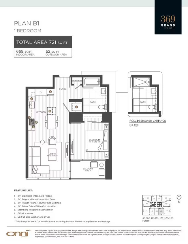 Plan B1 floor plan
