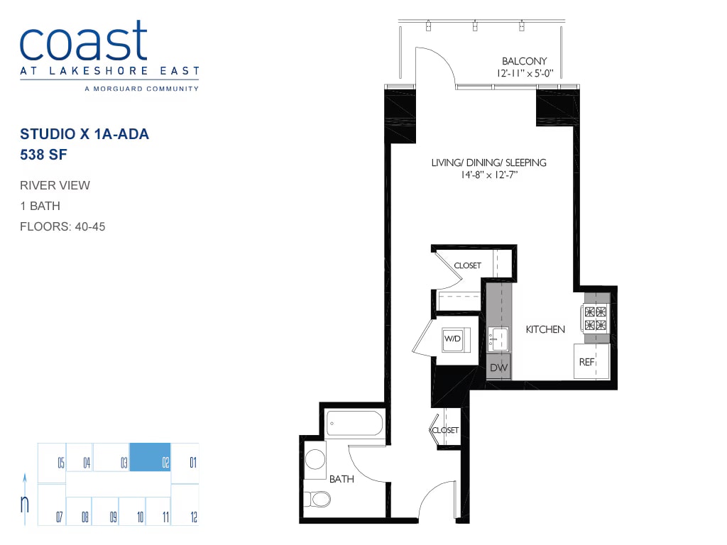 Sx1A-ADA floor plan