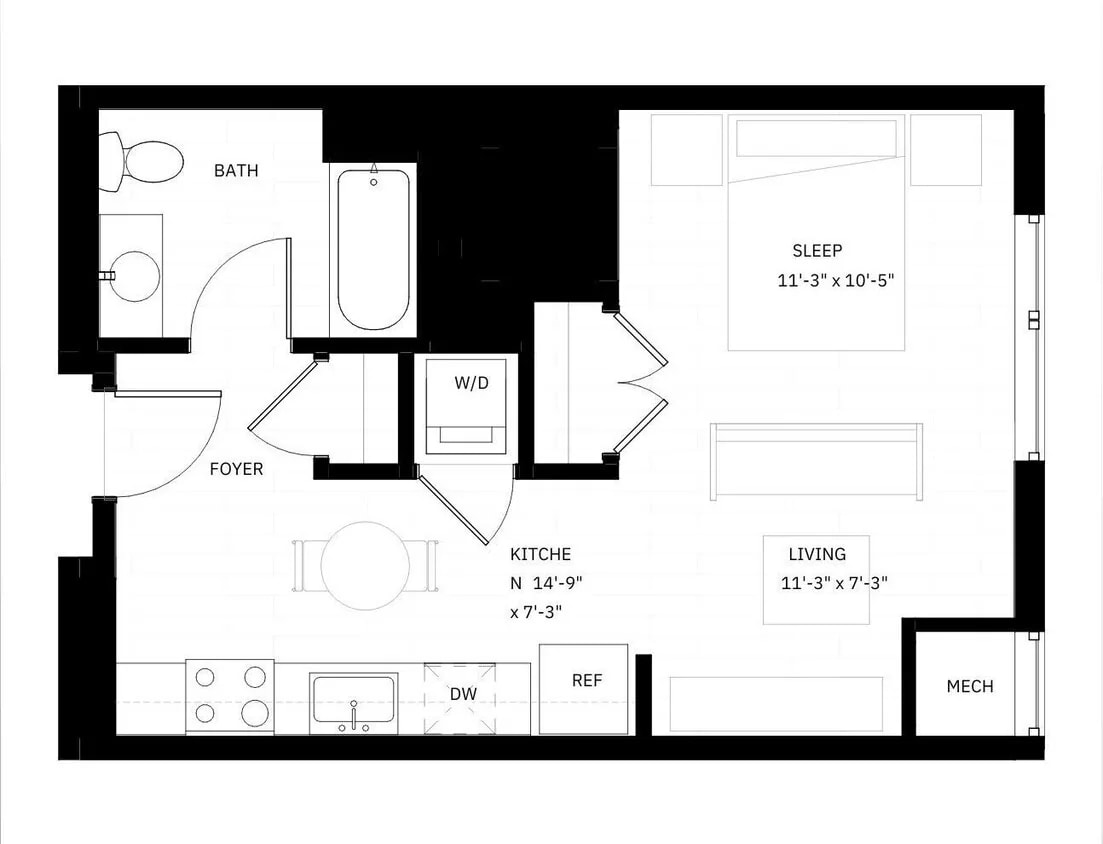 Studio C floor plan
