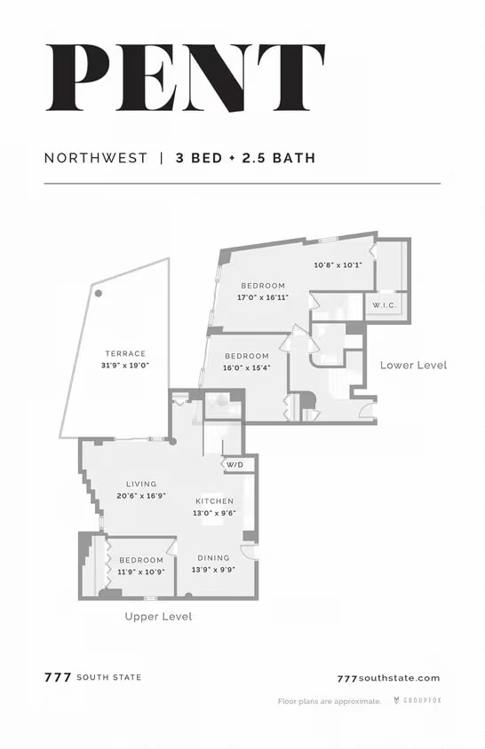 Penthouse floor plan