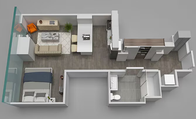 Studio 11 floor plan