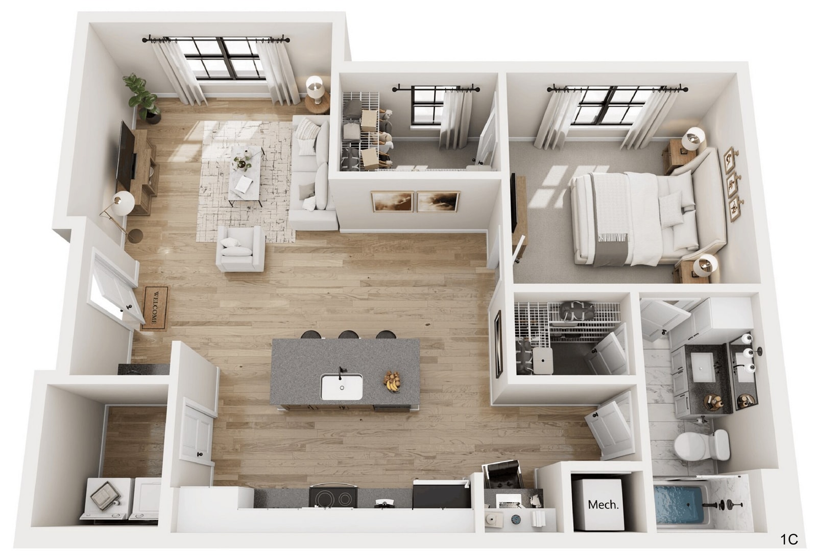 1C floor plan