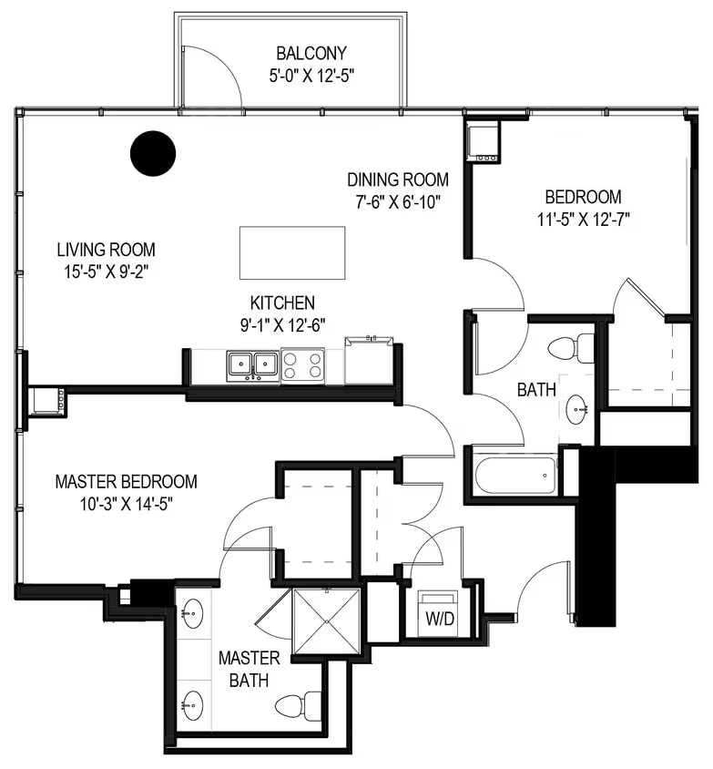 2 Bed/2 Bath-01 floor plan