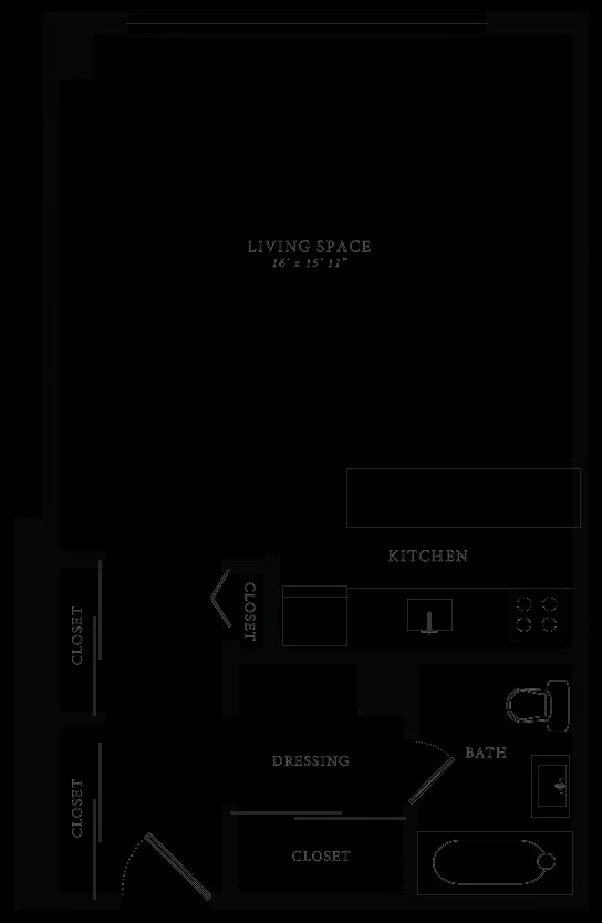 Tier 10 (Studio) floor plan