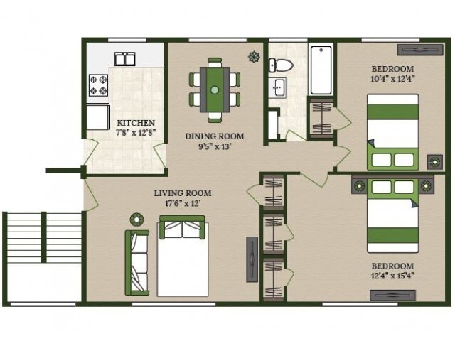 2 X 1 floor plan