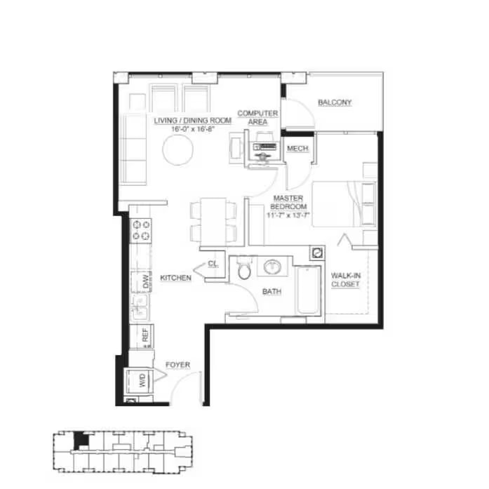 A1 floor plan