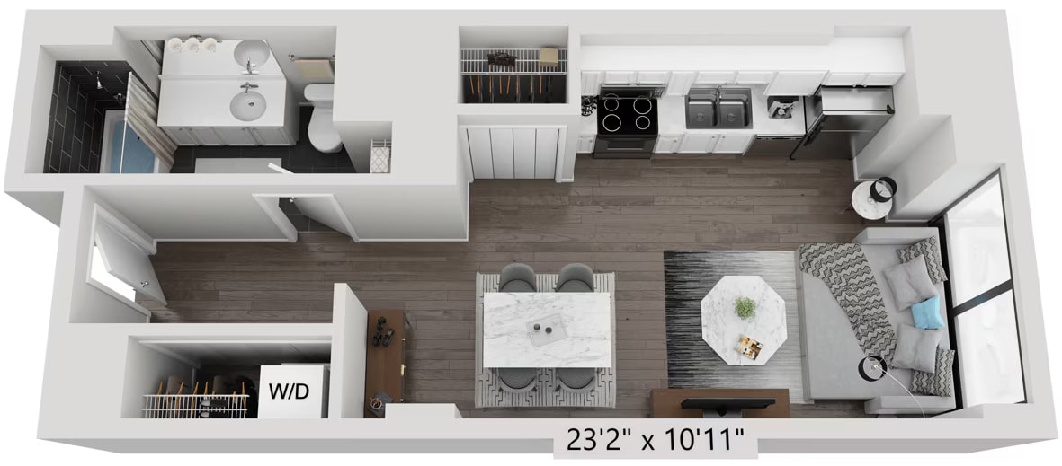 STUDIO B floor plan