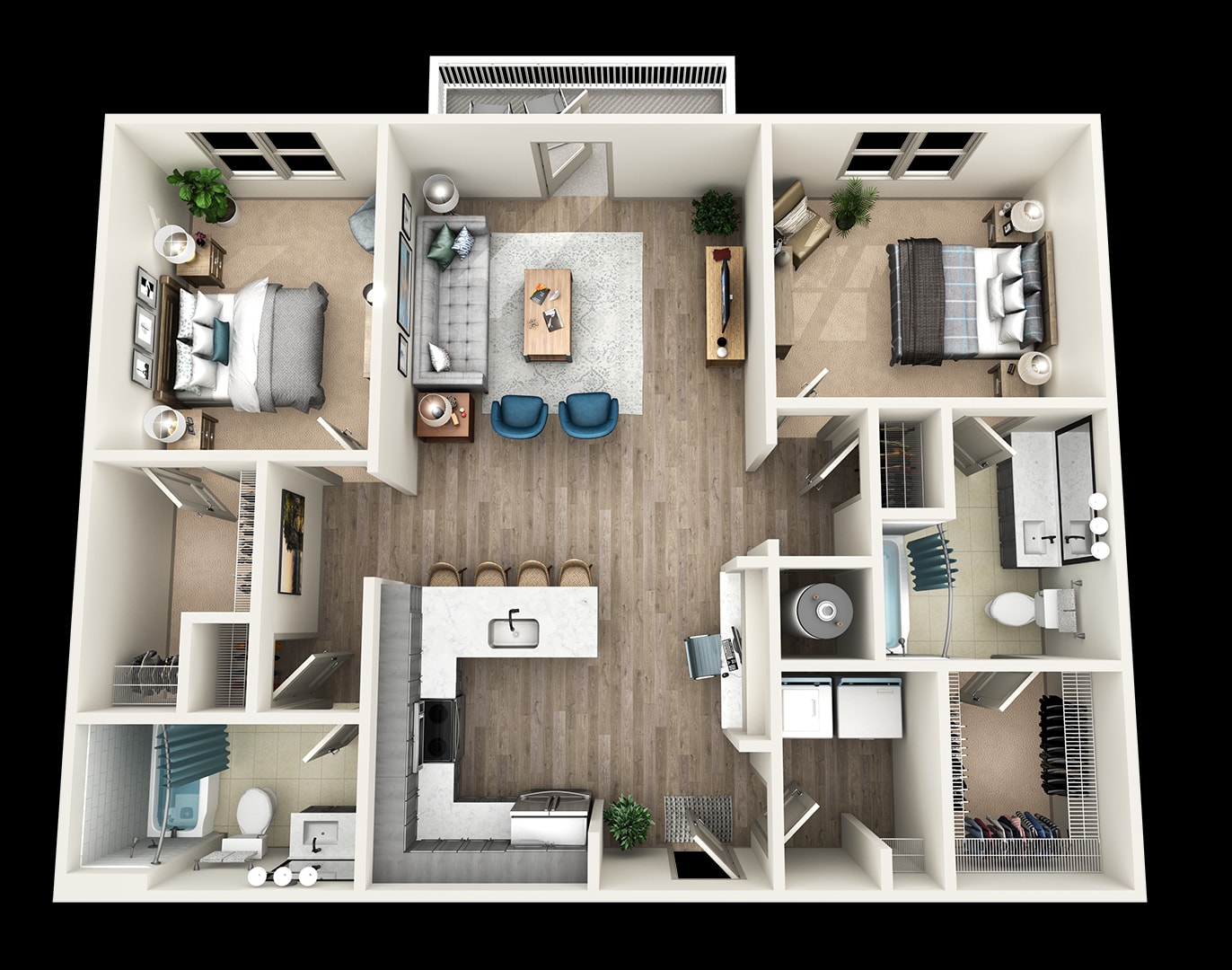 2B floor plan