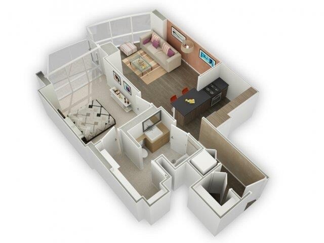 One Bedroom_hub 07 floor plan