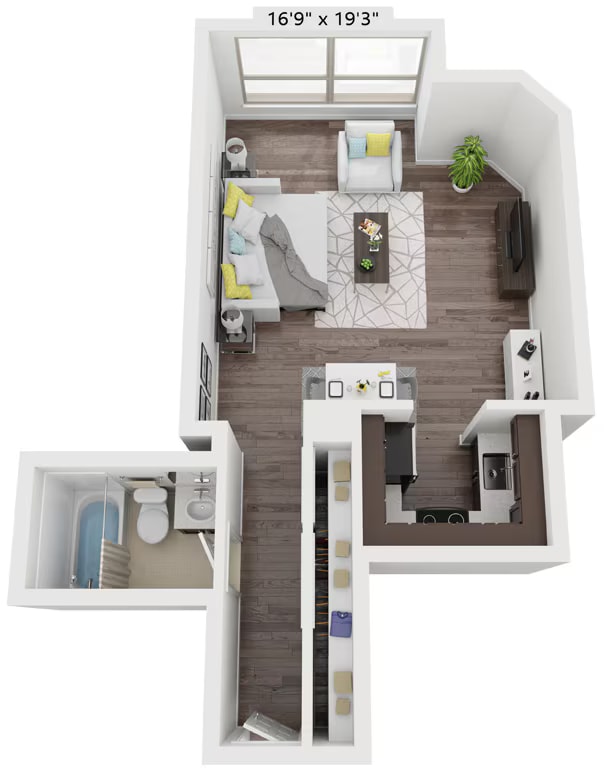 STUDIO FIVE floor plan