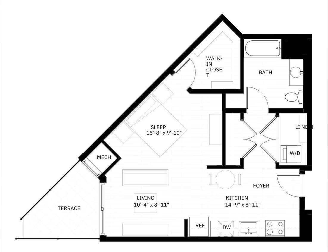 Studio B floor plan