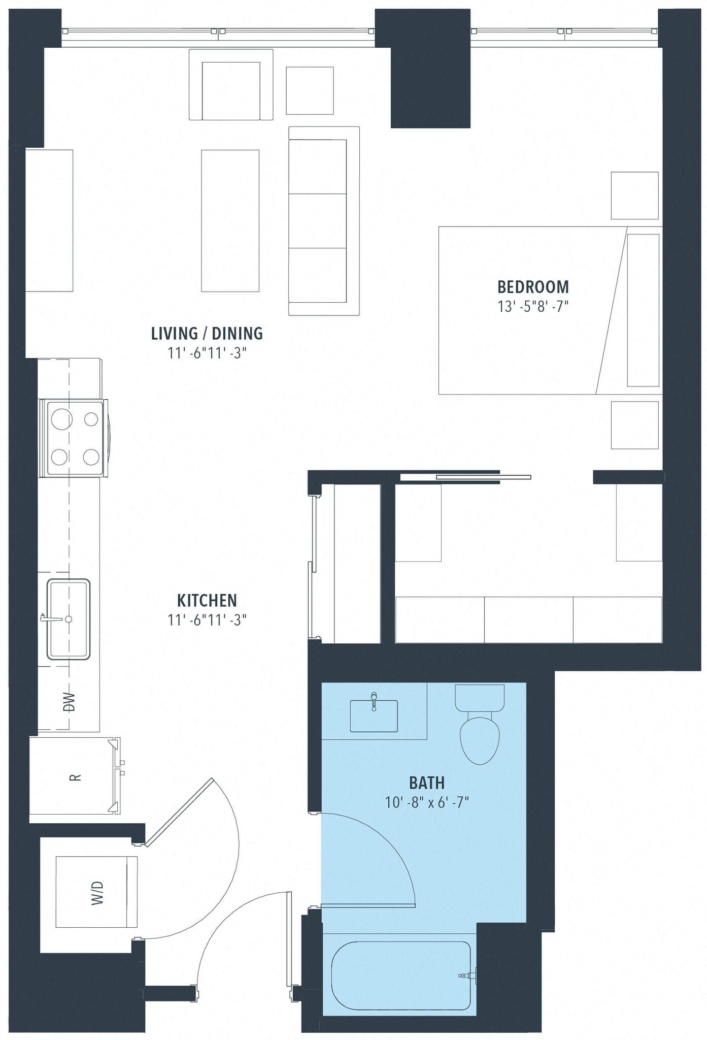 Studio-e10ea floor plan