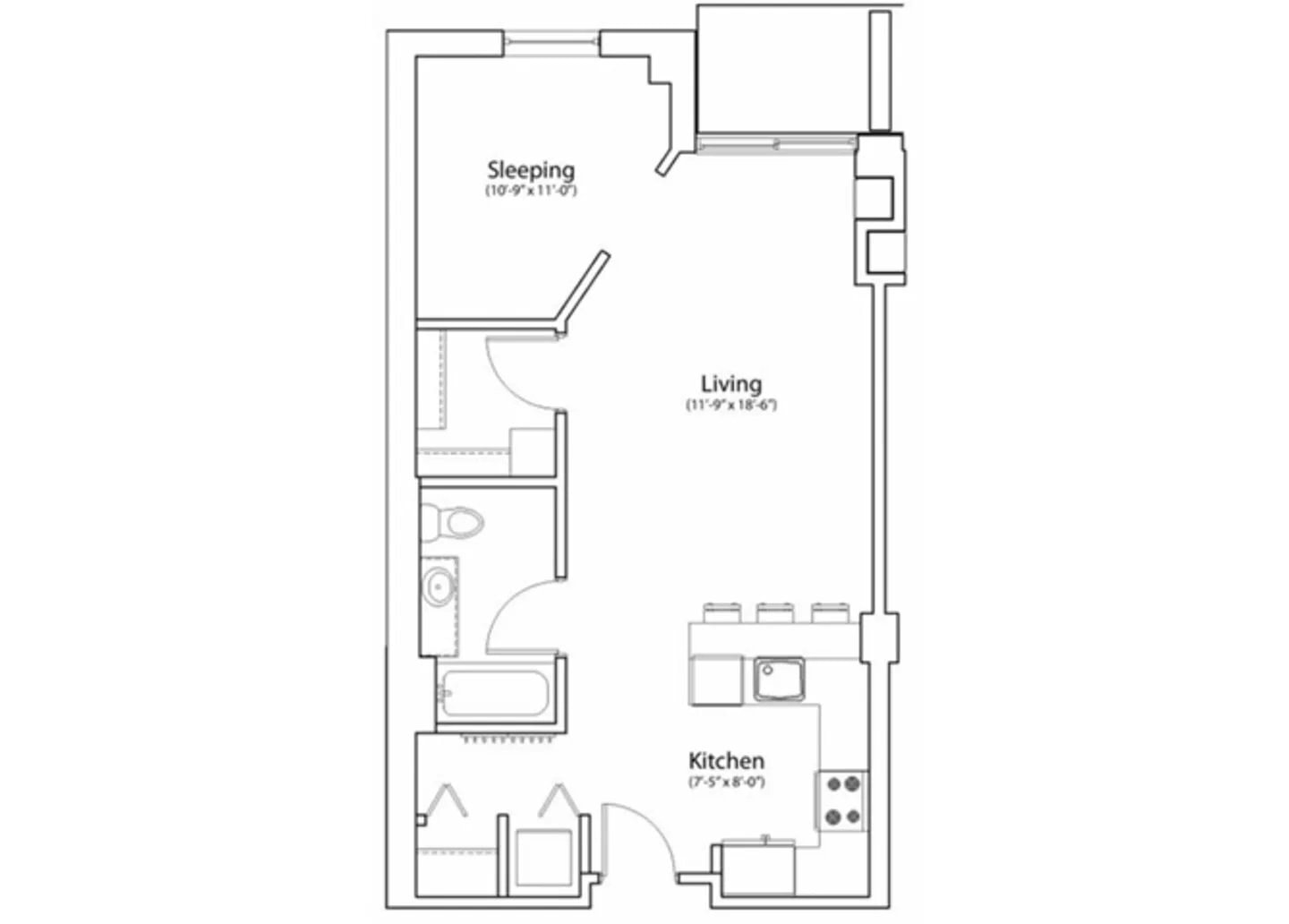 Studio floor plan
