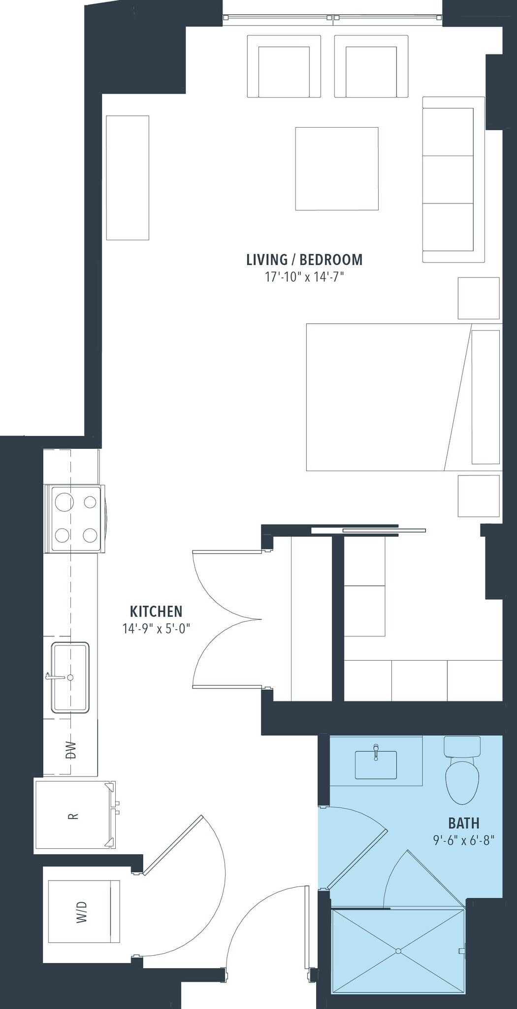 Studio-e10d floor plan