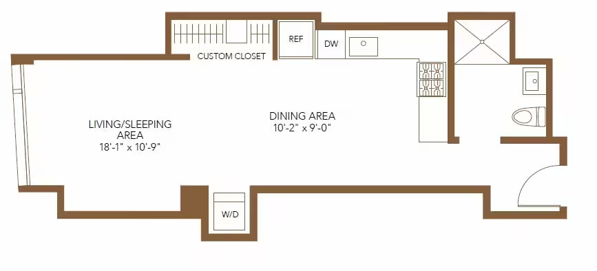 Studio floor plan