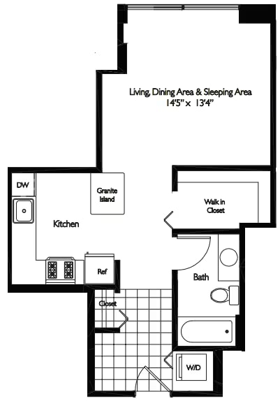 STUDIO 13 - TIDES floor plan
